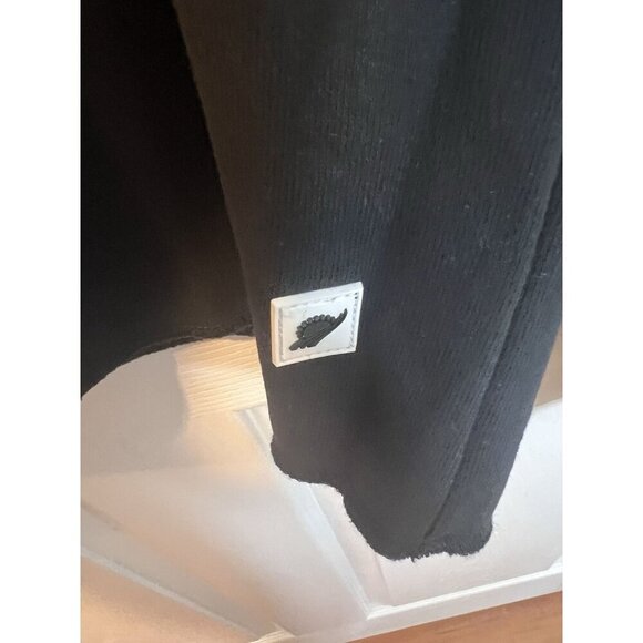 Fundamental Performance Women’s Eastside Crew Neck Sweatshirt L Black Raw Hem - Picture 6 of 9